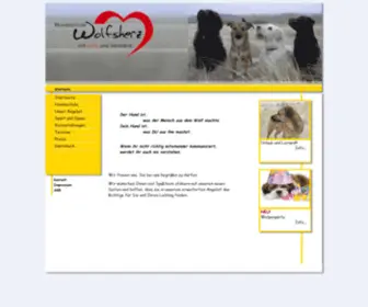 Wolfsherz.de(Hundeschule Wolfsherz) Screenshot