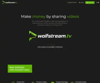 Wolfstream.tv(File upload) Screenshot