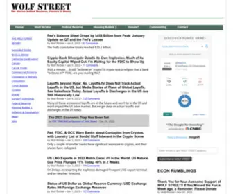Wolfstreet.com(Wolf Street) Screenshot