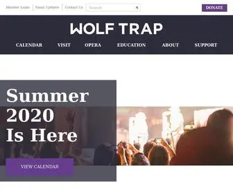 Wolftrap.org(Wolf Trap) Screenshot
