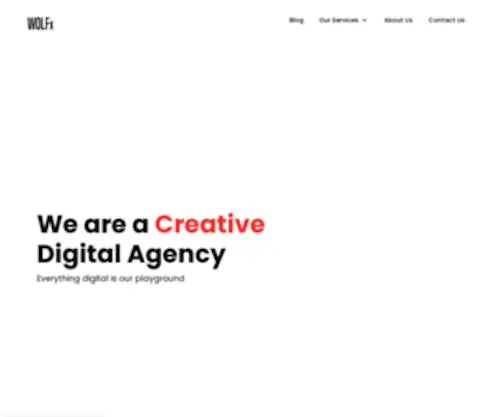 Wolfx.io(Creative Web Developement & Mobile Development Digital Agency) Screenshot