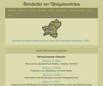 Wolgadeutsche.net(Geschichte der Wolgadeutsche) Screenshot