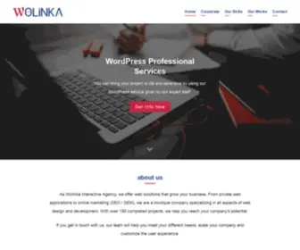 Wolinka.com(WordPress Services) Screenshot