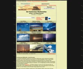 Wolkenatlas.de(Der Karlsruher Wolkenatlas) Screenshot