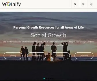 Wolkify.com(Personal Growth for passionate People) Screenshot