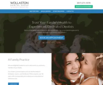 Wollastondentist.com(Quincy, MA Dentist) Screenshot