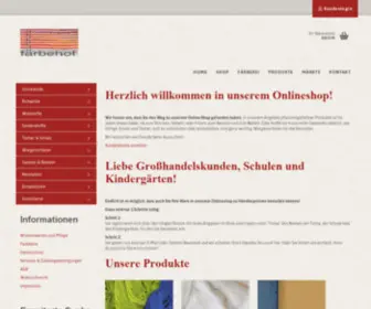 Wolle-Stoffe-Seide-Pflanzengefaerbt.de(Färbehof) Screenshot