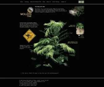 Wollemipine.co.uk(The official UK home of the Wollemi Pine) Screenshot