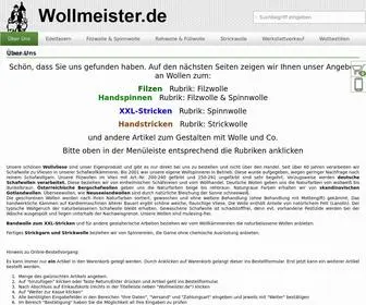 Wollmeister.de(Wollversand Eischer) Screenshot