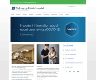 Wollongongprivate.com.au(Wollongong Private Hospital) Screenshot