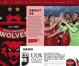Wollongongwolves.com.au(Football Club) Screenshot