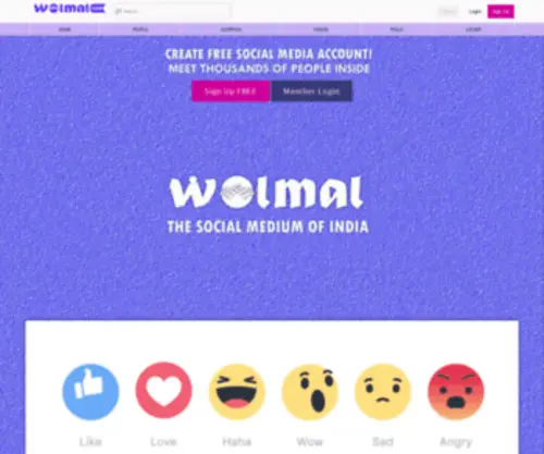Wolmal.com(Landing Page) Screenshot