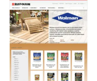 Wolman.com(Rustoleum) Screenshot