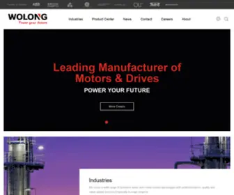 Wolong-Electric.com(Electric motors & drives) Screenshot