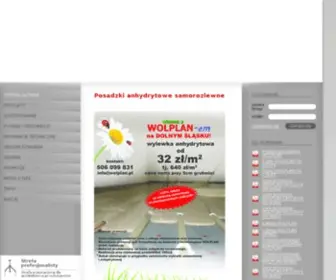 Wolplan.pl(Jastrychy anhydrytowe posadzki anhydrytowe wylewki samopoziomujace wylewka anhydrytowa) Screenshot