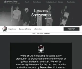 Wolsnowcamp.org(Snow Camp) Screenshot
