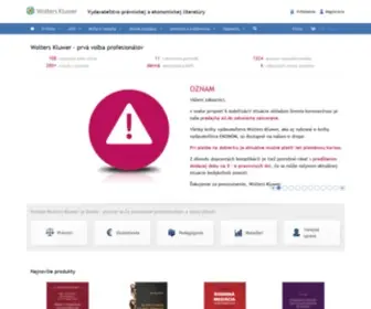 Wolterskluwer.sk(Vydavateľstvo právnickej a ekonomickej literatúry) Screenshot