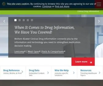 WolterskluwerCDi.com(Clinical Drug Information) Screenshot