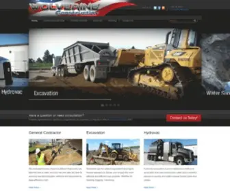 Wolverinellc.com(Wolverine Construction) Screenshot