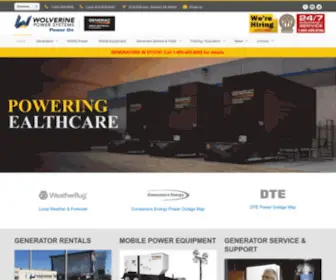 Wolverinepower.com(Michigan's Generator Experts) Screenshot