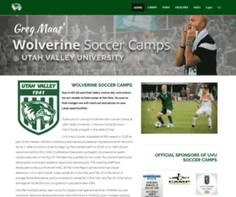 Wolverinesoccercamps.com(Utah Valley University Soccer Camps) Screenshot