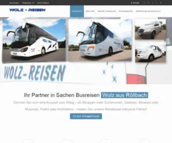 Wolz-Reisen.de(Busunternehmen am Untermain) Screenshot