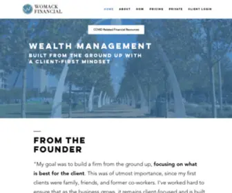 Womackfinancial.com(Womack Financial) Screenshot