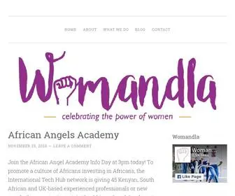 Womandla.com(Celebrating the power of women) Screenshot