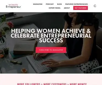 Womanentrepreneur.co(Woman Entrepreneur Magazine) Screenshot