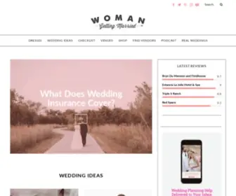 Womangettingmarried.com(The best wedding venues and how much a wedding costs. PLUS) Screenshot