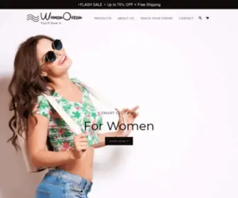 Womanocean.com(Shapewear Tank Top & T Shirt) Screenshot