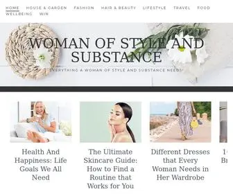 Womanofstyleandsubstance.com(Woman of Style and Substance) Screenshot