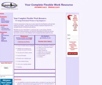 Womans-Work.com(Flexible work arrangements for women) Screenshot