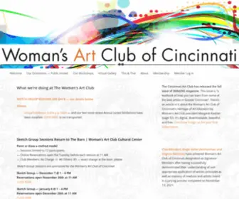 Womansartclub.com(Woman's Art Club of Cincinnati) Screenshot