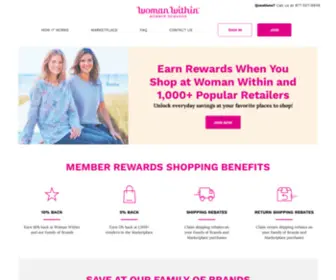 Womanwithinmemberrewards.com(Womanwithinmemberrewards) Screenshot