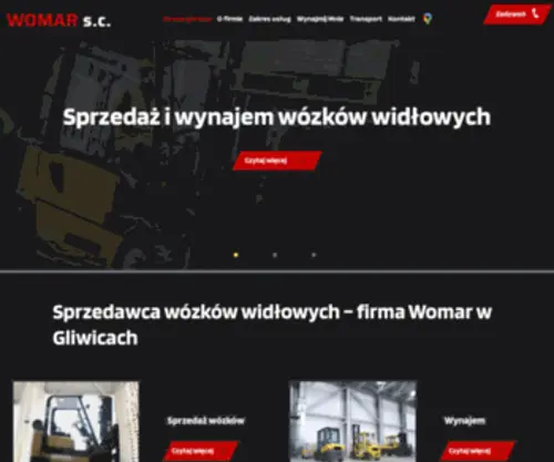 Womar24H.pl(Wózki widłowe) Screenshot