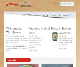Wombaroo.com.au(Wombaroo Animal Nutrition) Screenshot