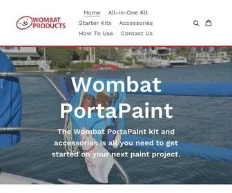 Wombatproducts.com(Wombat Products...Helps You Paint Faster) Screenshot