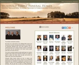 Womboldfuneralhomes.com(Wombold Family Funeral Homes) Screenshot