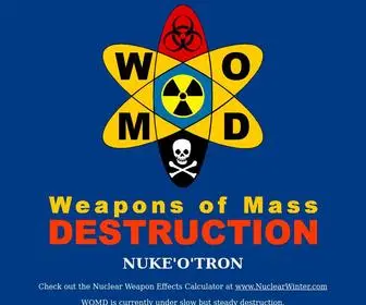 Womd.com(Weapons Of Mass Destruction) Screenshot