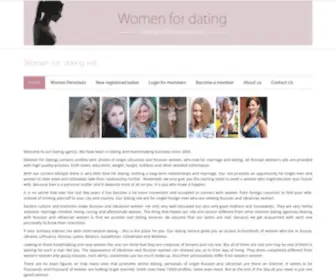 Women-For-Dating.net(Women for dating and marriage) Screenshot