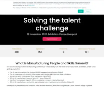 Women-Manufacturing.uk(Manufacturing People and Skills Summit) Screenshot