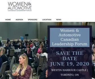 Womenandautomotive.com(Canadian Leadership Forum) Screenshot