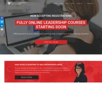 Womenandleadership.co.nz(Women & Leadership New Zealand) Screenshot