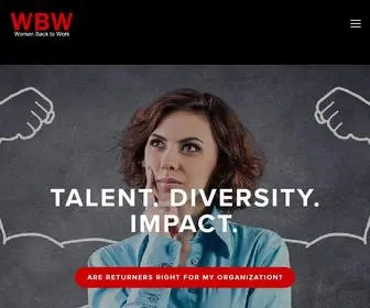 Womenbacktowork.org(Women Back to Work) Screenshot