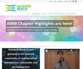 Womendomath.org(Home) Screenshot