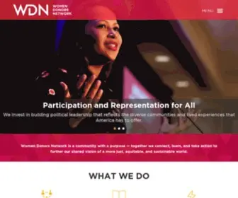 Womendonors.org(Women Donors Network) Screenshot