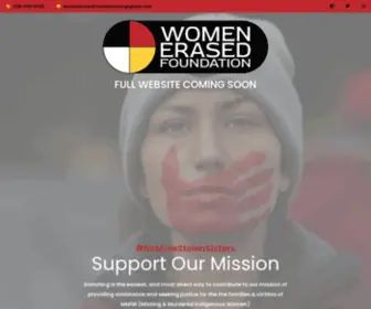 Womenerasedfoundation.org(Raising awareness and seeking justice for MMIW) Screenshot