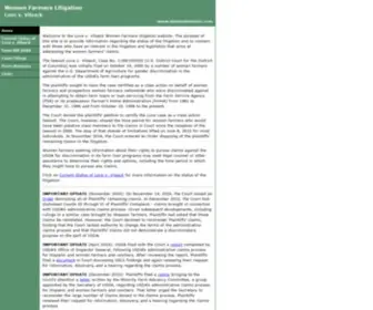 Womenfarmers.com(Women Farmers Litigation) Screenshot