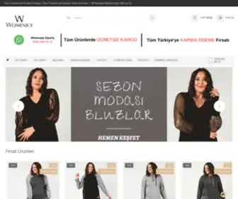 Womenice.com.tr(Online Büyük Beden Kadın Giyim Alışveriş Sitesi) Screenshot